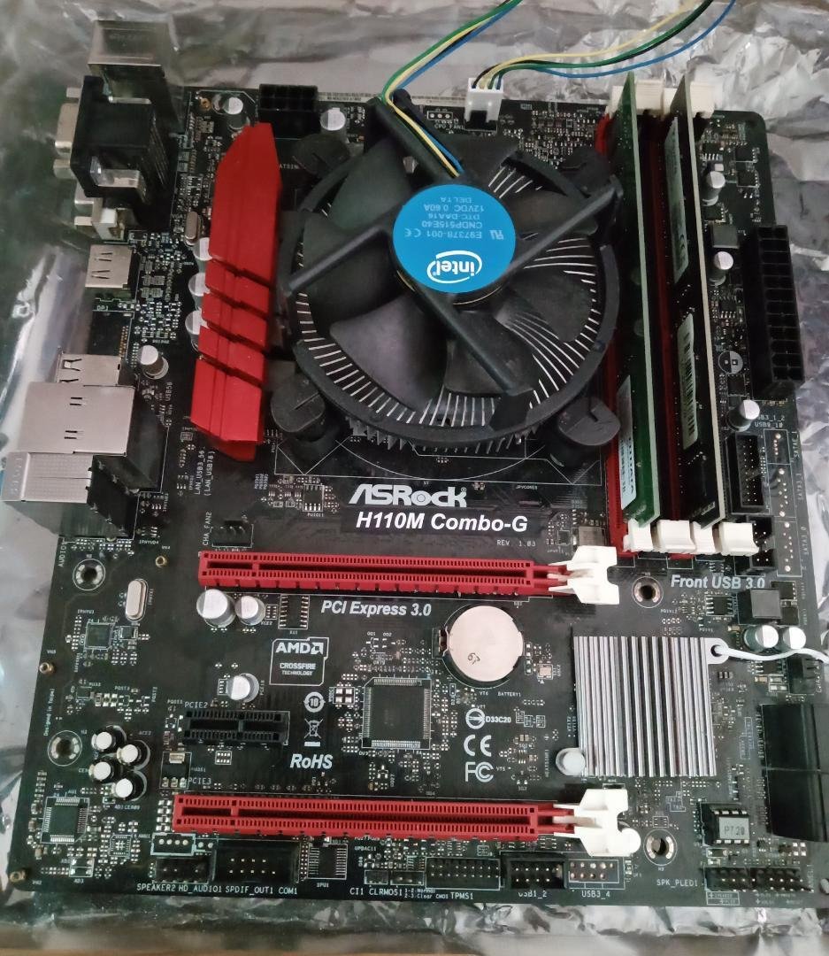 ASRock H110M Combo-G マザーボード メモリCPU付ジャンク