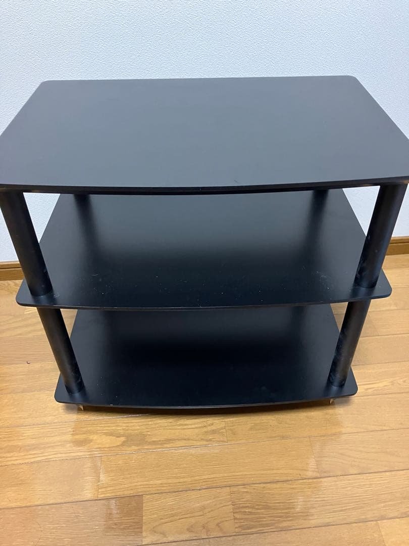 Sound Magic HS03BB　艶消し黒棚板　黒支柱　オーディオラック