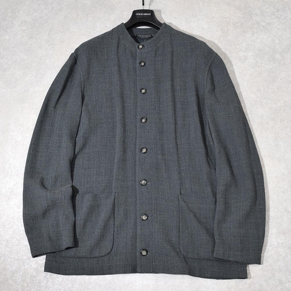 80s vintage Giorgio Armani マオカラーニットジャケット