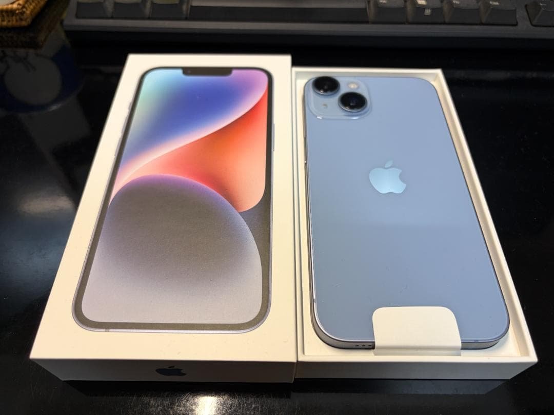 iPhone 14 128GB ブルー 中古美品 バッテリー 92%