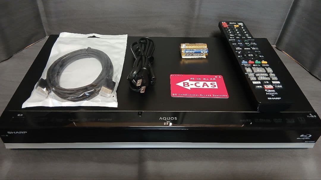 500GB シャープ AQUOS BDレコーダー☆BD-W580☆リモコン付