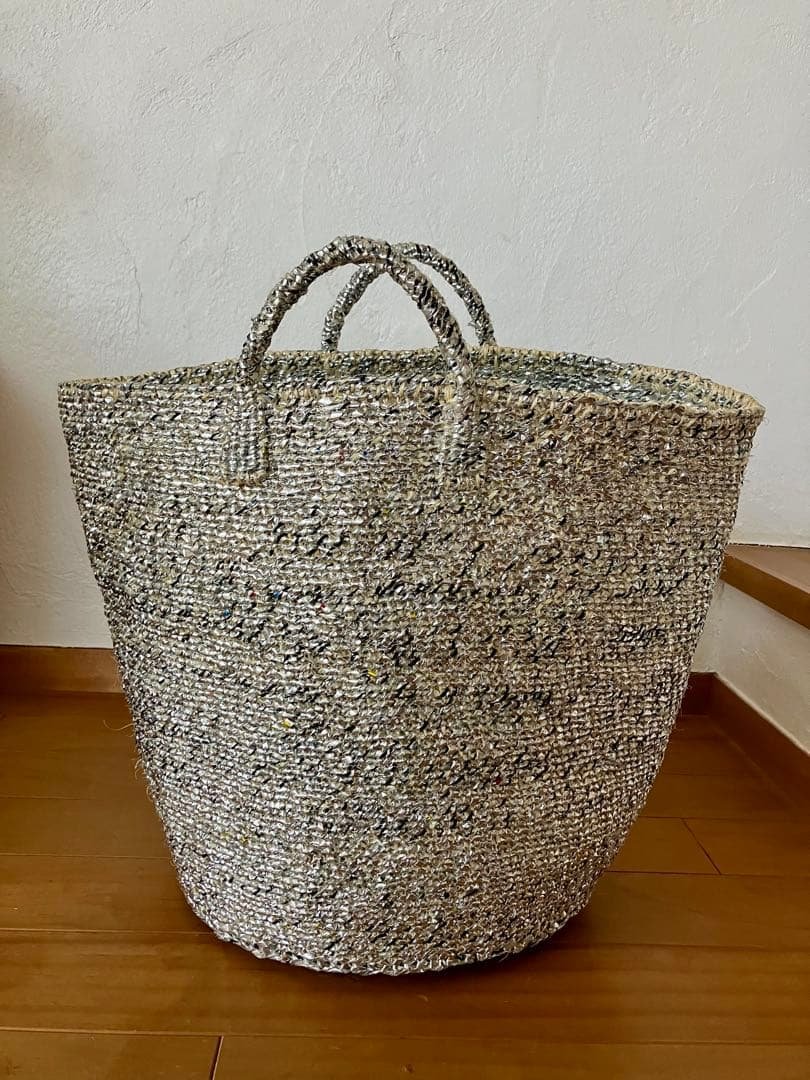 RECTANGLE シルバーバスケット ビッグトート