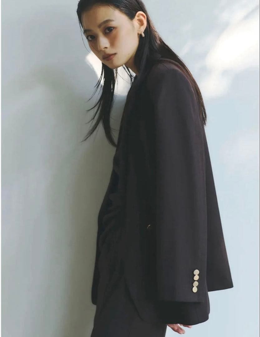 anuans ベーシックダブルジャケット BROWN 2サイズ