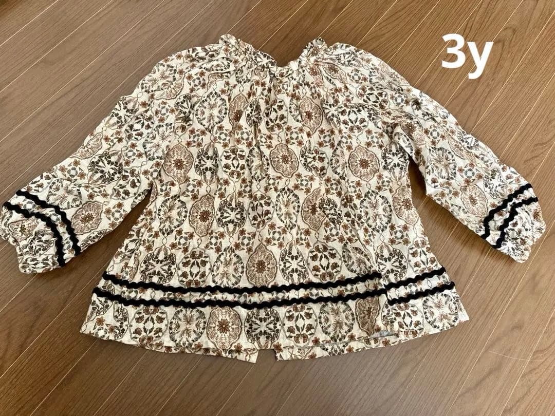 も*ん様 Bebe Organic ブラウス 3Y