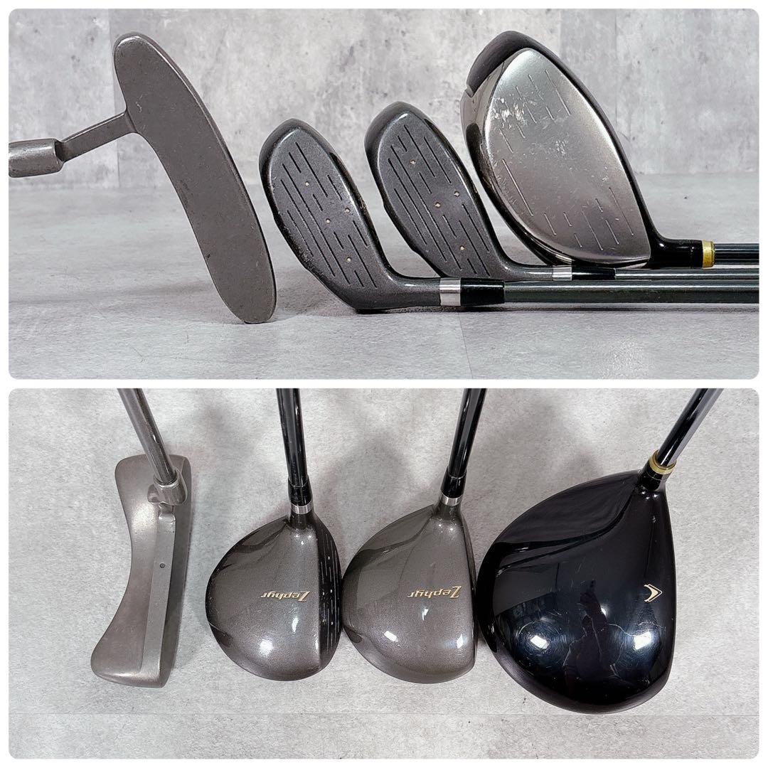 T106 ミズノ ゴルフクラブ メンズ フルセット ゼファー フレックスR 黒