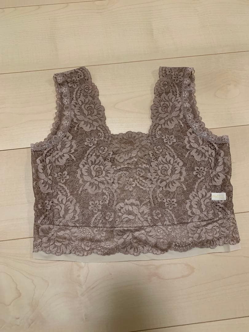 ワフレ　wafure　和装ブラジャー　カメリア　カフェモカベージュM