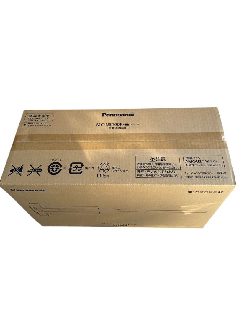 【新品未使用】パナソニックコードレススティック掃除機 MC-NS100K-W