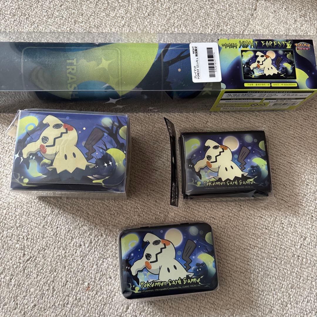 韓国限定！ポケカ　プレイマット　デッキシールド　ケース　ダメカン　ミミッキュ