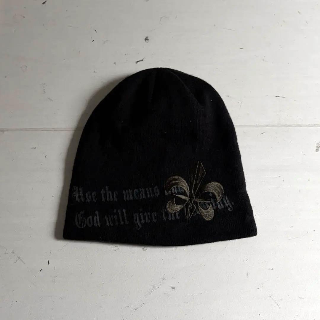 帽子 00's cross design beanie archive y2k