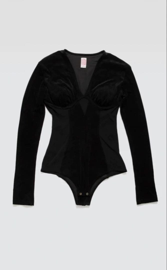 タグ付き美品　fetico×additionadelaide ベロアボディスーツ