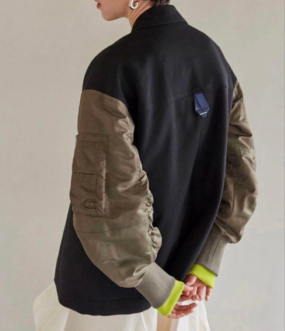 ジャケット・アウター OMMO MA-1 DOCKING WOOL JK