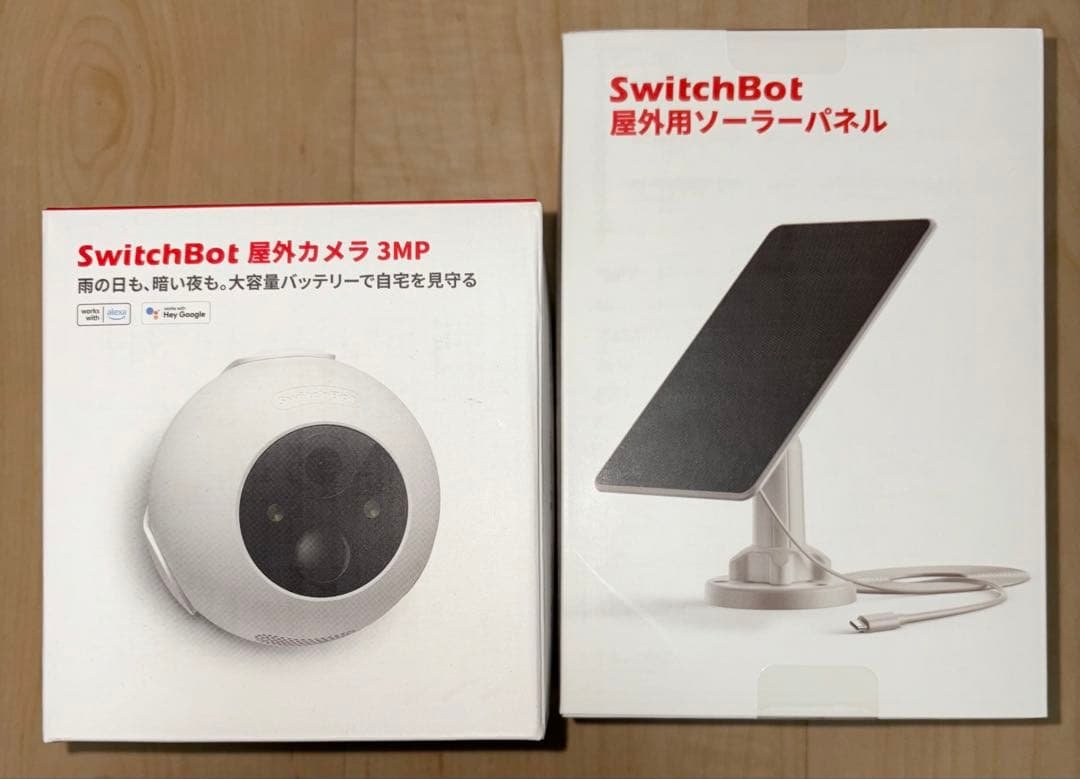 【新品未開封】SwitchBot 屋外カメラ 3MP & 屋外用ソーラー セット
