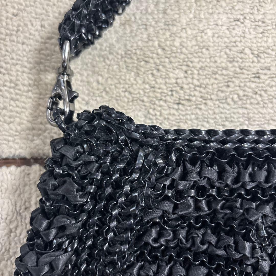 ANTEPRIMA ブラック 編みバッグ