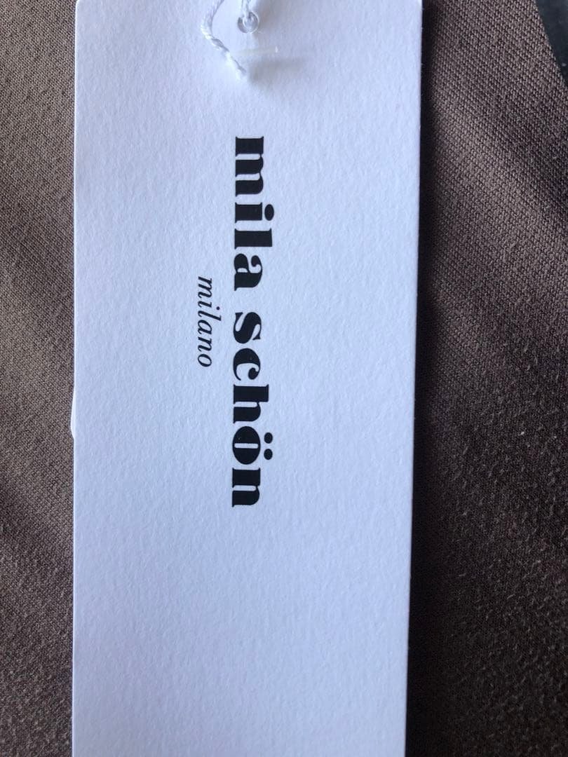 新品　Mila Schon 晴雨兼用傘　折りたたみ日傘　フリル 黒　ブラック