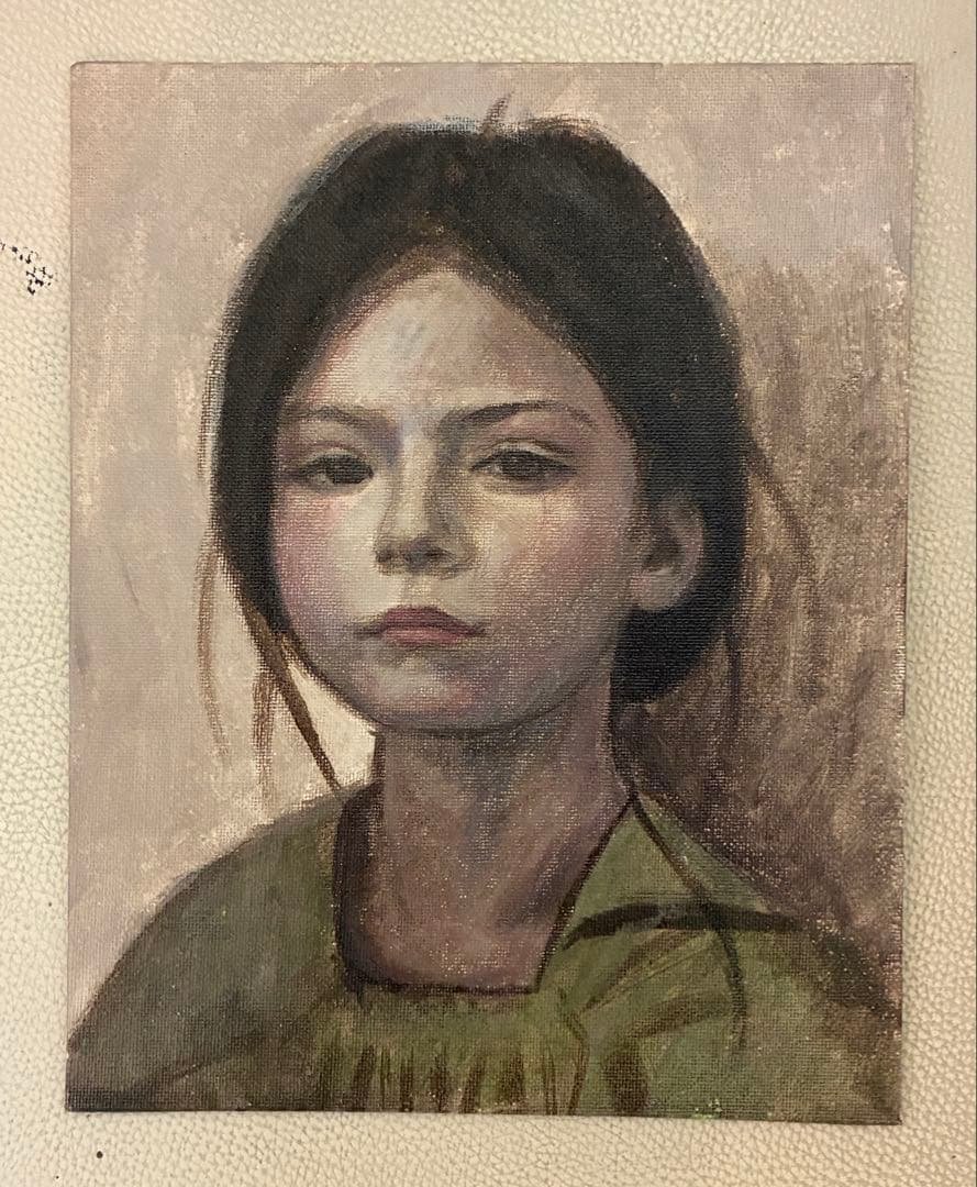 アクリル画　人物　886