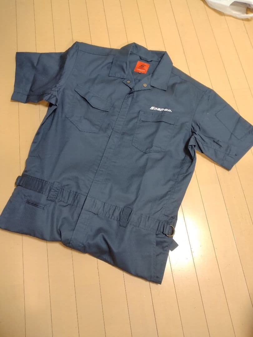 未使用　Snap-on グレー　オーバーオール　半袖　スナップオン　5L