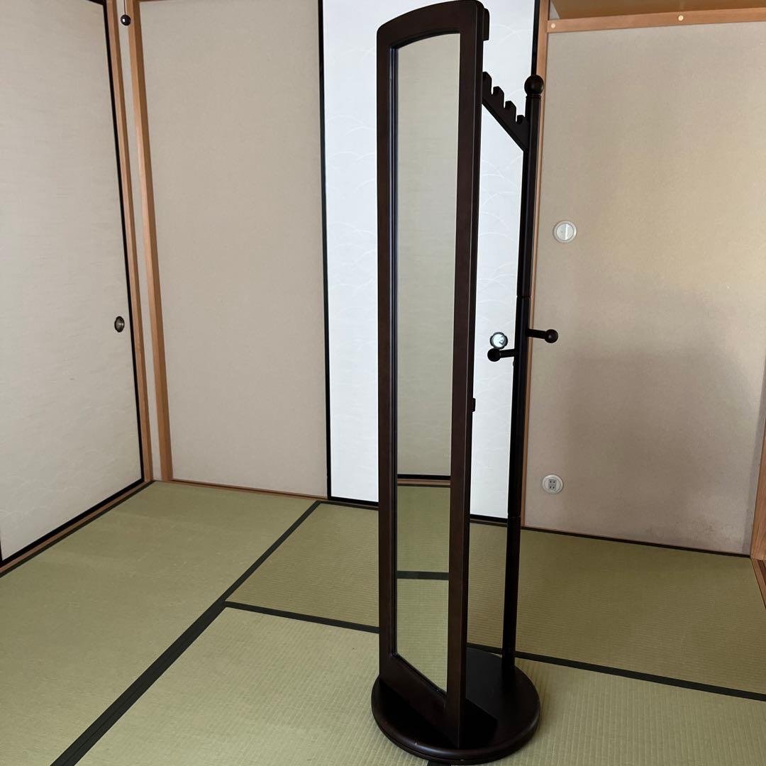 ミラー付き回転ハンガー