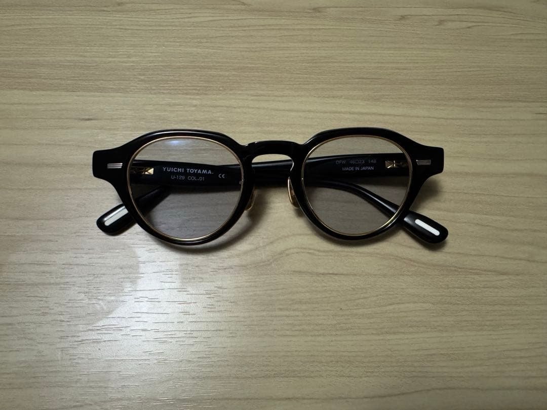 ユウイチトヤマ YUICHI TOYAMA U-129 COL.01 メガネ