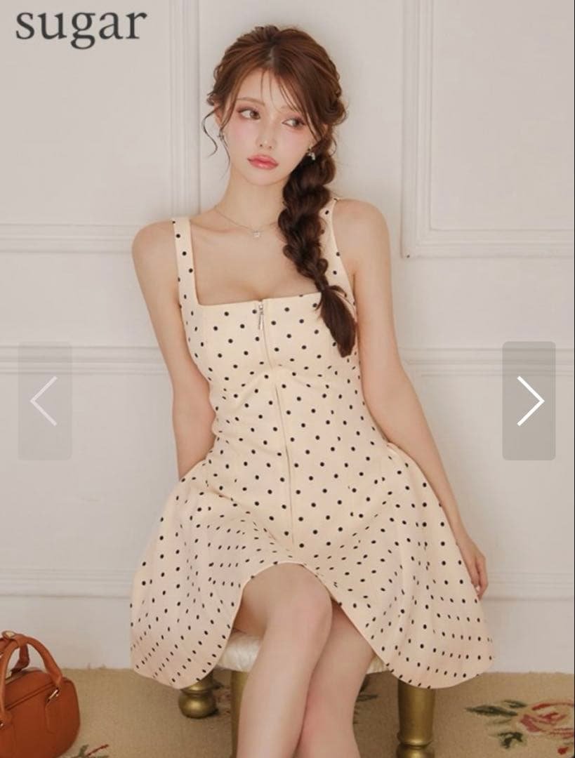 ERUKEI エルケイ　ドット柄ドレス