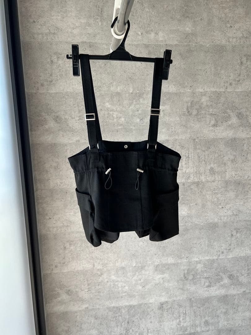 UN3D コルセットディティールベルト・ブラック