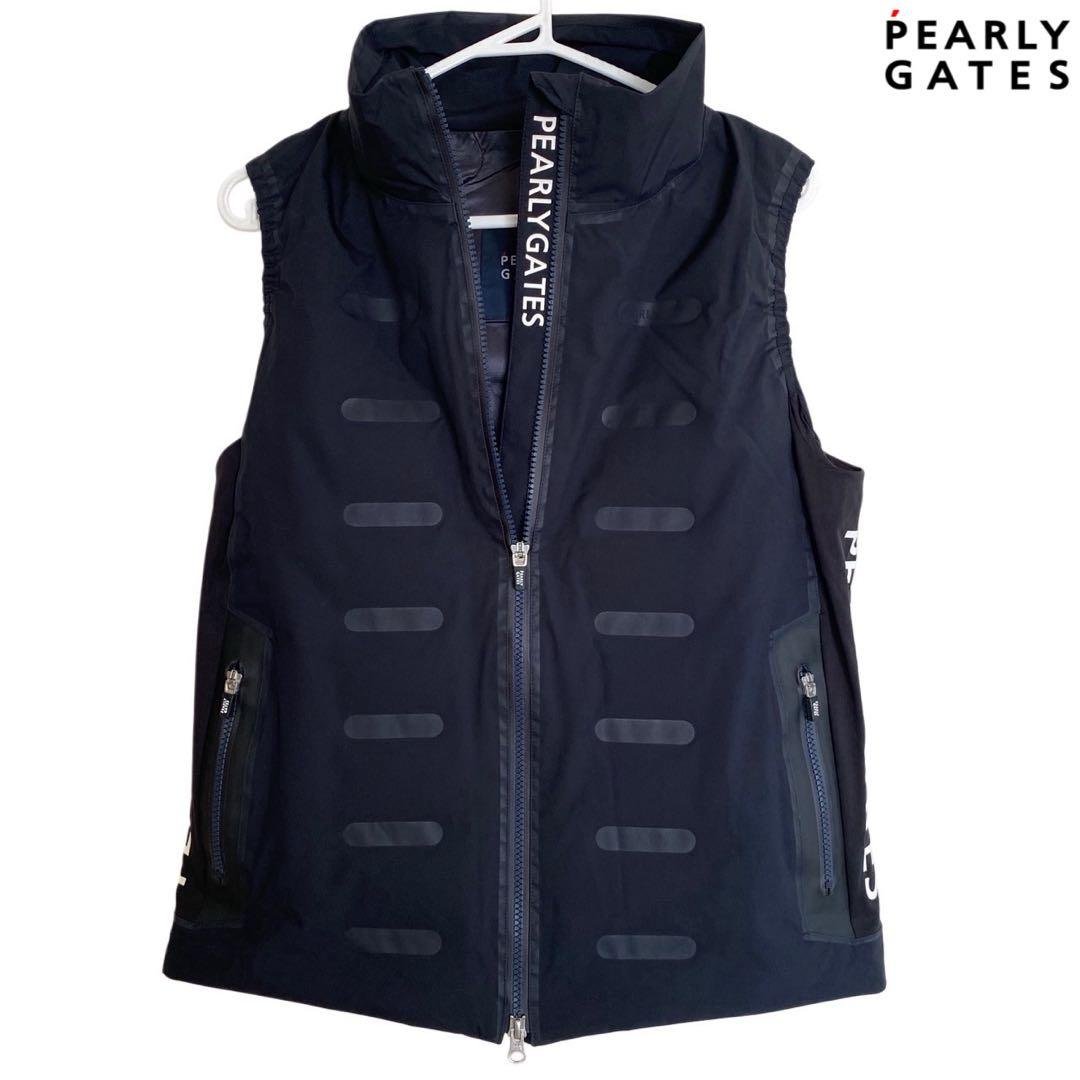 PEARLY GATES ネイビー ジップアップベスト　S