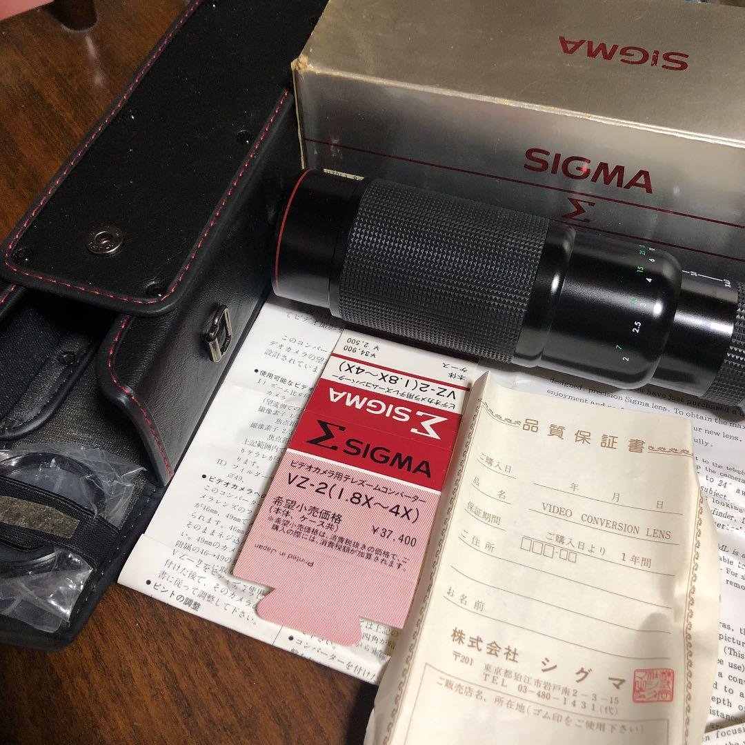 SIGMA ビデオカメラ用テレズームコンバーター　VZ-2