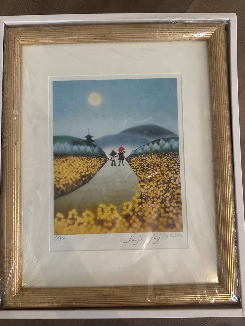 新品　藤城清治　日本の愛唄歌シリーズ 3月　朧月夜